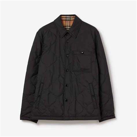 burberry oversized shirt|burberry reversible thermoregulated overshirt.